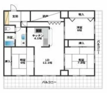 パークヒルズオーカ【2階】の間取り