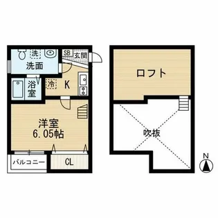 Villa大橋【1階】の間取り