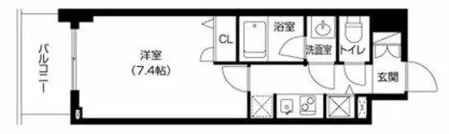 アーバネックス大阪城WEST【4階】の間取り