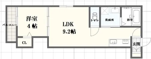 F asecia propus (プロプス)【3階】の間取り