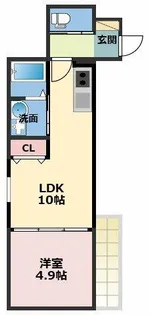 LIX大和田駅前【3階】の間取り