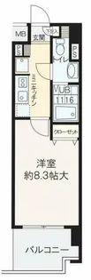 ビバーチェ鷺洲【6階】の間取り