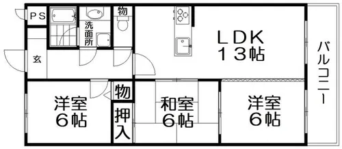 アートヒルズ【5階】の間取り