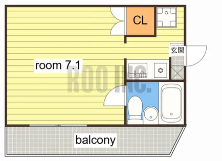 エレーヴ新在家【202号室】の間取り
