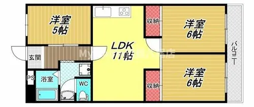 ハイム太子堂【4階】の間取り