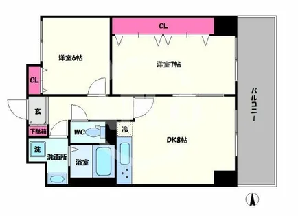 グランデュール林寺【5階】の間取り