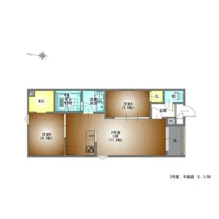 REGALESTラヴ守山【2階】の間取り