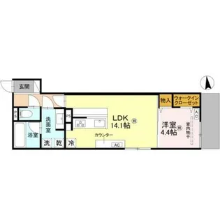 D-residence安立【1階】の間取り