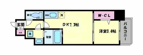 JPレジデンス大阪城東4【4階】の間取り