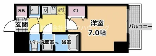 守口駅前敷島ビル【9階】の間取り