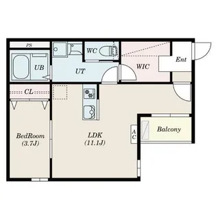 ilusion高畑西【202号室】の間取り