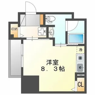 パークアクシス新栄【5階】の間取り
