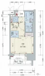 プレサンス桜通グレイス【4階】の間取り
