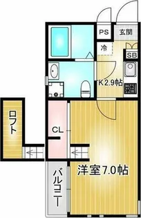 プリミエール妙音通【1階】の間取り