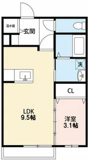 アンジュ岡崎南Ⅱ【1階】の間取り