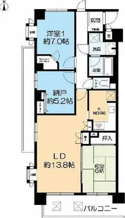 ステイツ苦楽園ガーデンヒルズ【7階】の間取り