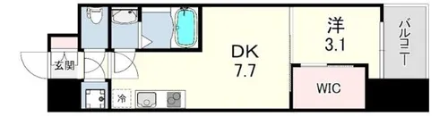 セレニテ神戸駅前アリエ【7階】の間取り