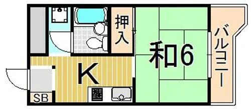 ルミエール立花【7階】の間取り