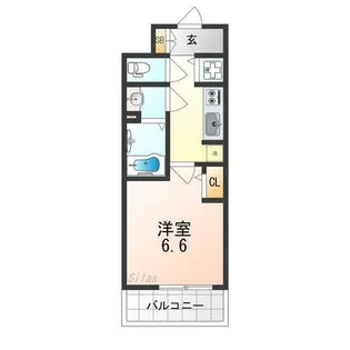 S-RESIDENCE堺湊駅前azure【2階】の間取り