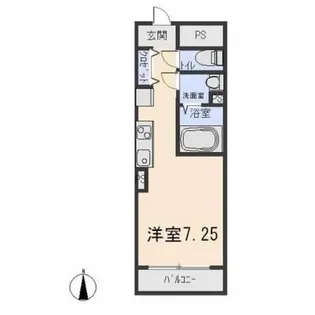 poggio al sole uno【203号室】の間取り