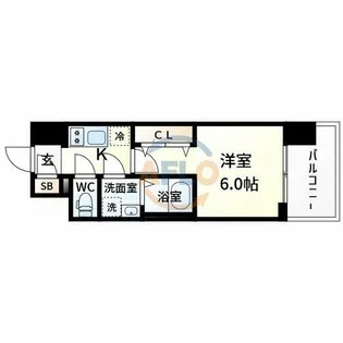 ファステート大阪アステール【4階】の間取り