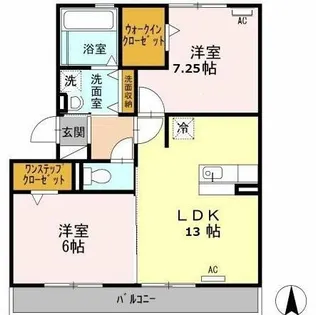 リバーハイツさらさ【102号室】の間取り