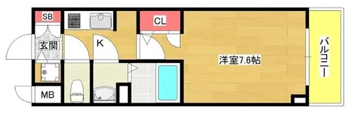 サムティ夕凪LUKSUS【605号室】の間取り