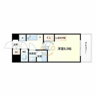 プレリスNEO大阪十三エルヴィオン【5階】の間取り