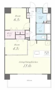 グランヴィラッセ北梅田【7階】の間取り