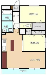 ハイツ清光【3階】の間取り