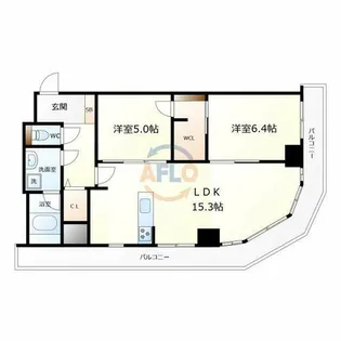 インプルーブ天六【3階】の間取り