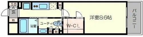 コンフォリア北堀江一丁目【6階】の間取り