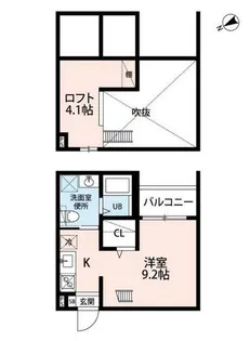 infinityplus(インフィニティプラス)【2階】の間取り