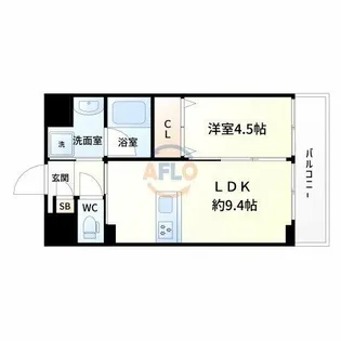 第25関根マンション【8階】の間取り