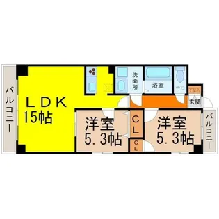 クレアートノムラ【7階】の間取り