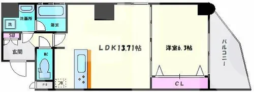 THE PREMIUM AQUA【7階】の間取り