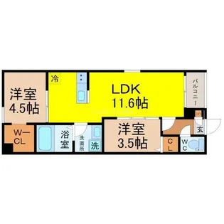 REGALESTラヴ守山【3階】の間取り