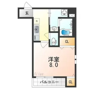 大阪府堺市西区上野芝町4丁【アパート】の間取り