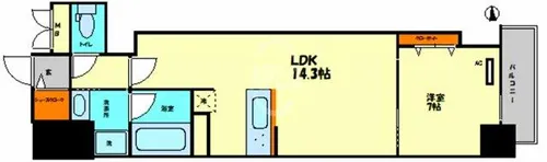 リアライズ天満橋【2階】の間取り
