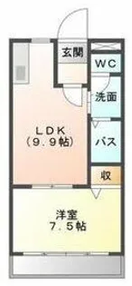 大阪府堺市中区深井清水町【マンション】の間取り