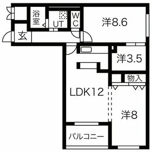 Bolson S【101号室】の間取り