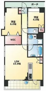 リッツ難波パークサイド【11階】の間取り