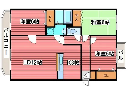 リラヒルズ【4階】の間取り