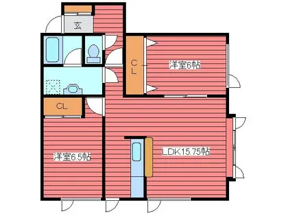 サンハイツ【202号室】の間取り