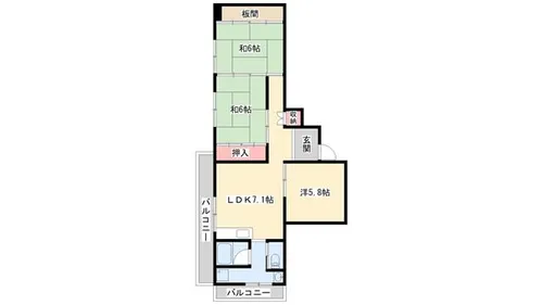 石田ビル【401号室】の間取り