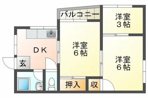 グリーンハイツ垂水【1階】の間取り