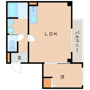 メゾンデュソール【2階】の間取り