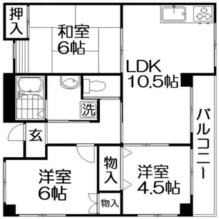 ビュースターOSHIMA【3階】の間取り