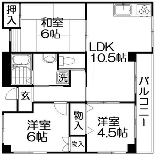 ビュースターOSHIMA【3階】の間取り