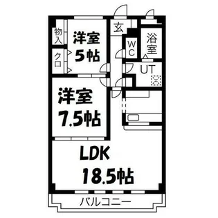 ルミナス山手【4階】の間取り